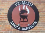 100 Main Beef and Barbeque logo