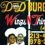 D&D Burgers Wings N Things logo