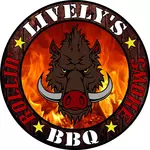 Lively's Rollin Smoke BBQ logo