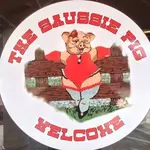The Saussie Pig logo