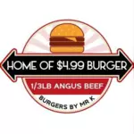 Burgers by Mr. K logo