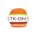 TK-Oh Burgers logo