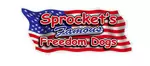 Sprockets Famous Freedom Dogs logo