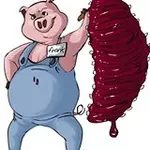 Pigs Eatin' Ribs logo