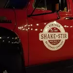 Shake and Stir Vintage Beverage Co. logo