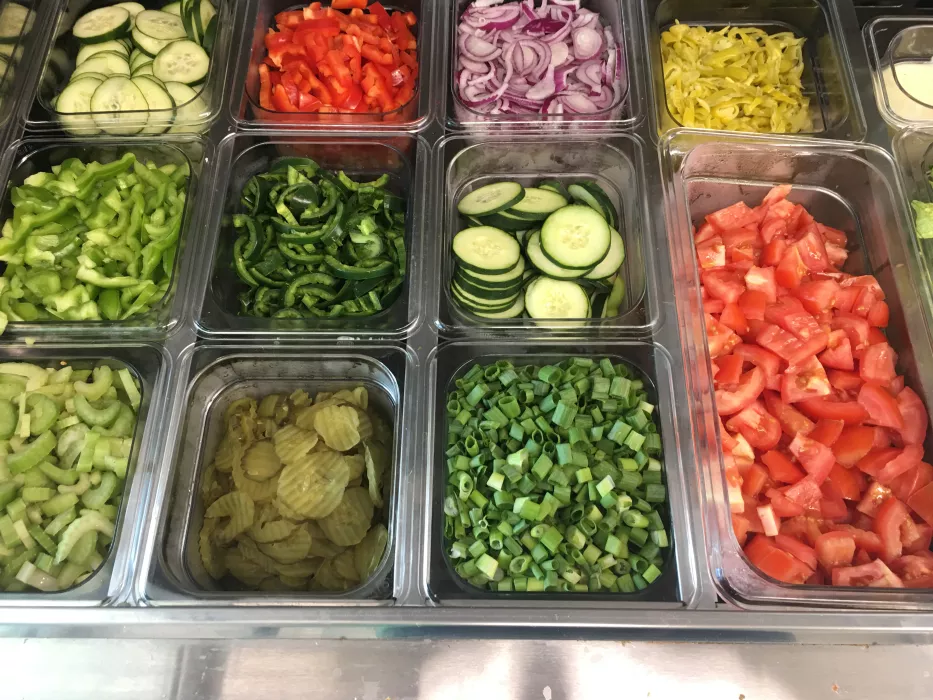 Hand Selected Fresh Cut Vegetables Daily