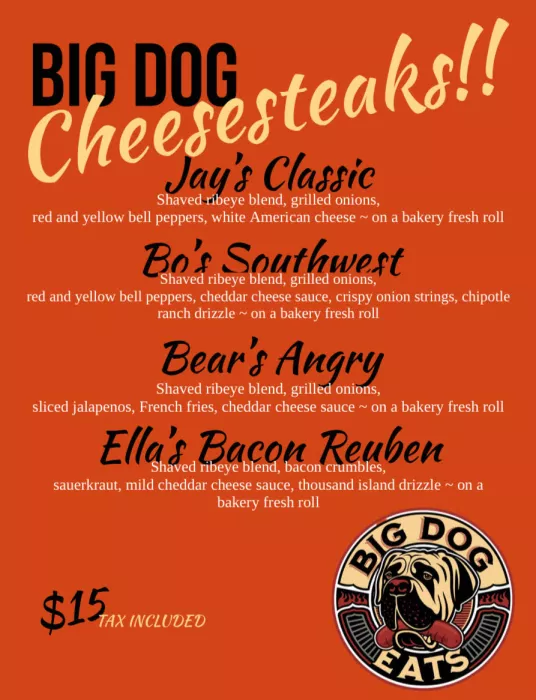 CHEESESTEAK MENU